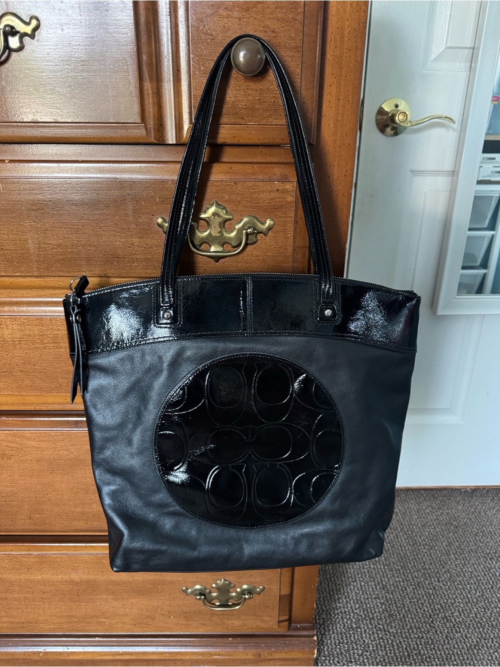 Vintage Coach Laura Signature Large Tote Bag